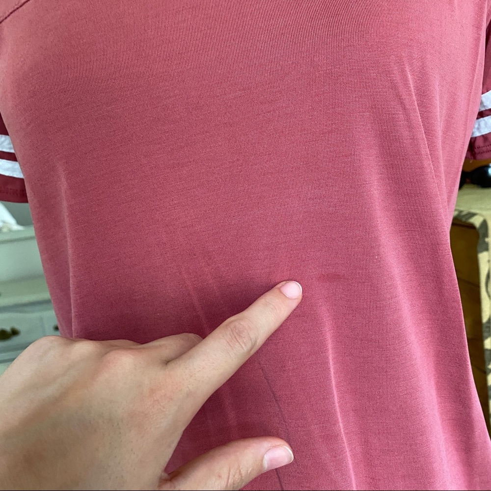 Burnt Red T-shirt by Pink Rose size small - Picture 7 of 10